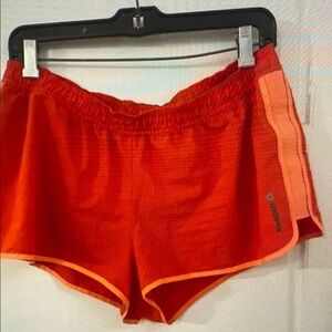 Reebok Women's Athletic Shorts - Red and Orange